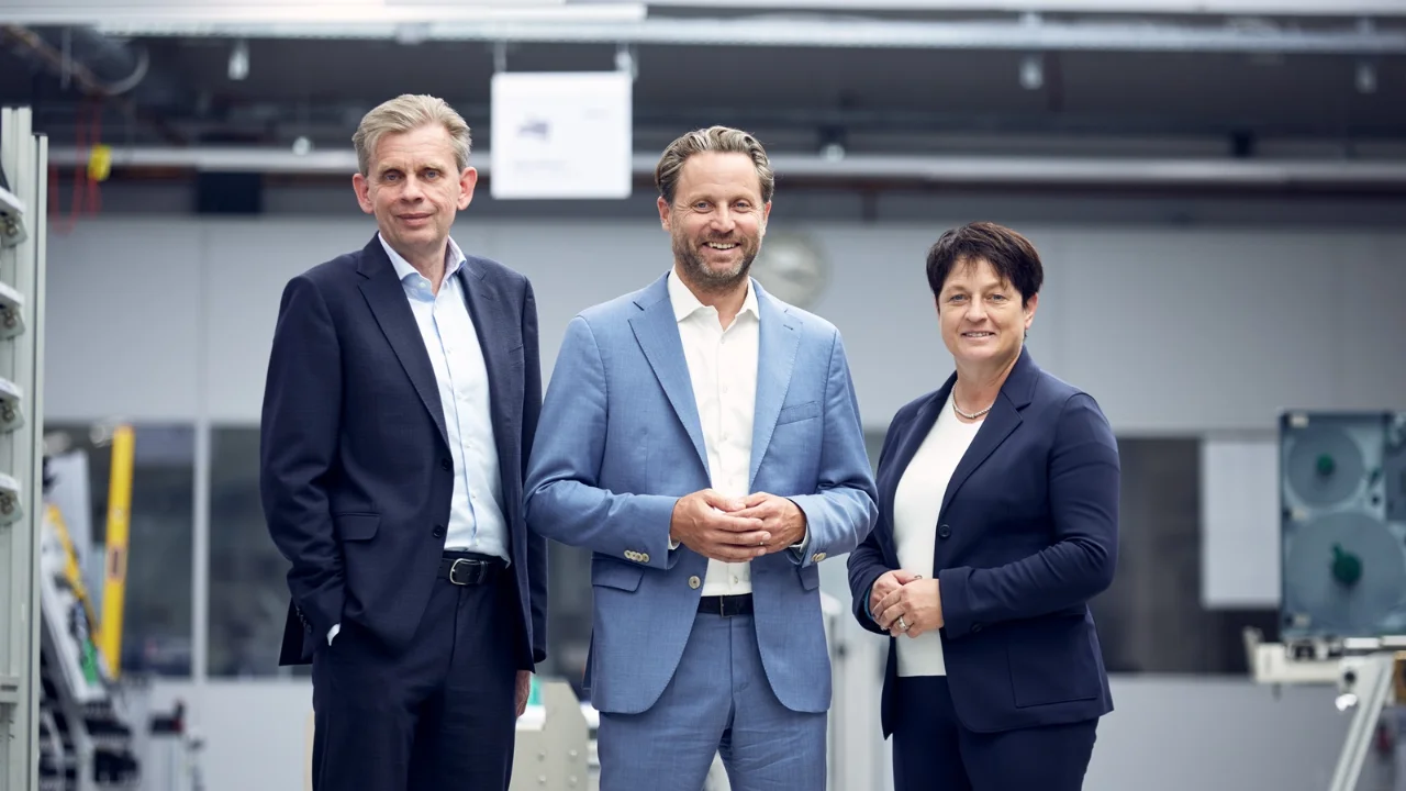 Van links naar rechts: Peter Riedel (COO), Andreas W. Kraut (CEO & Shareholder), Angela Kraut (CFO & Shareholder)