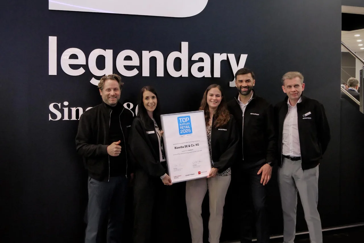 Award ceremony at EuroShop 2026: The reta award for Kaufland and Bizerba as Top Supplier Retail 2026 for the MyOrder solution