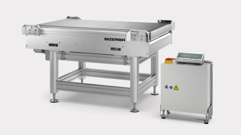 CWL-L Catch and Checkweigher with the option to modularly expand with the new Bizerba Vibration Compensation Module