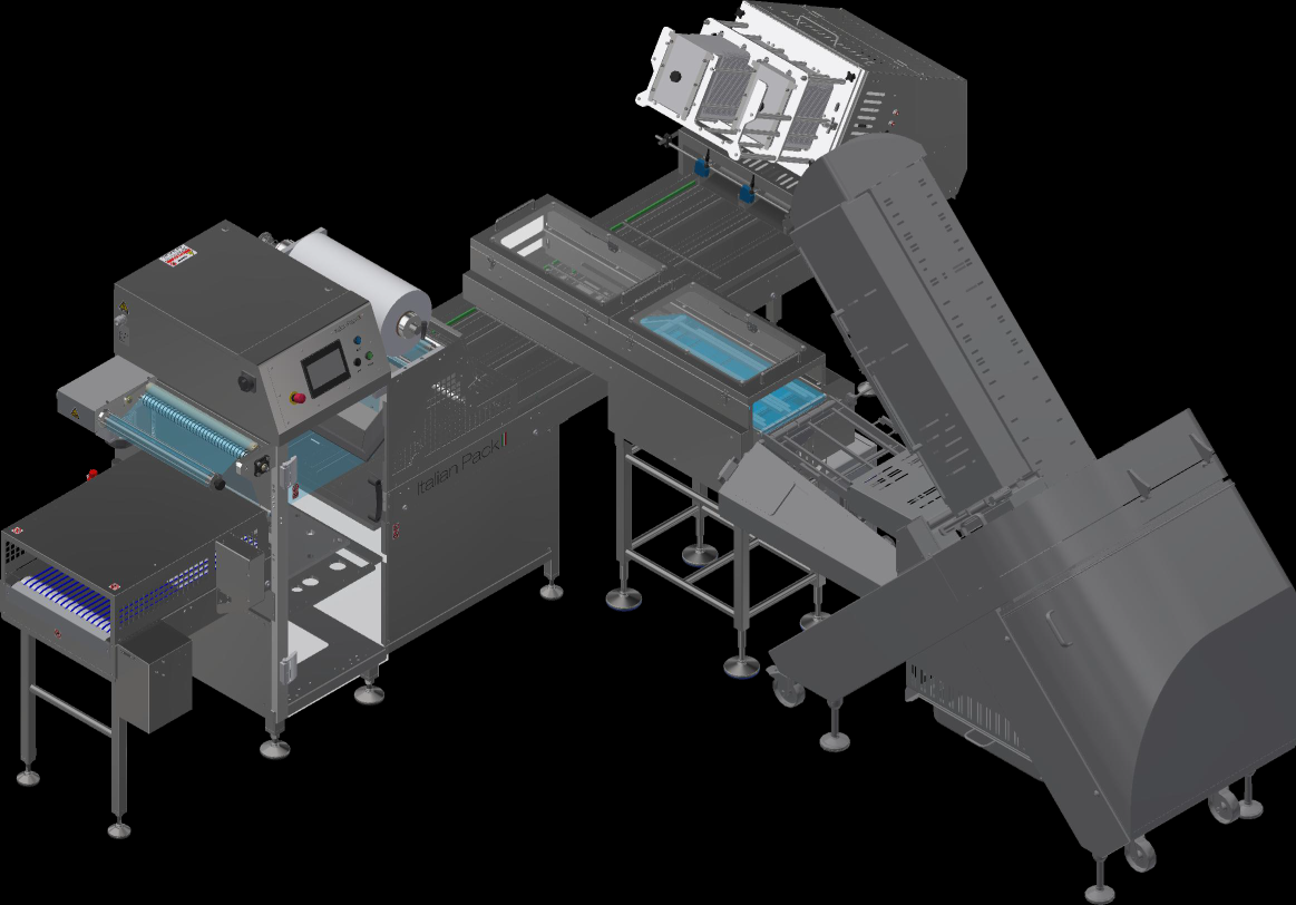 Visualization of the joint trade show exhibit by Italianpack and Bizerba